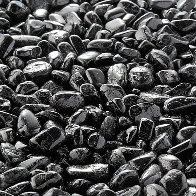 BKD Polished Black Pebbles Glossy Stones - 2Kg (2.5cm - 4cm) | for Home Decorative, Vase Fillers, Aquarium Fish Tank, Garden River Rock Unplanted Substrate-picture-25