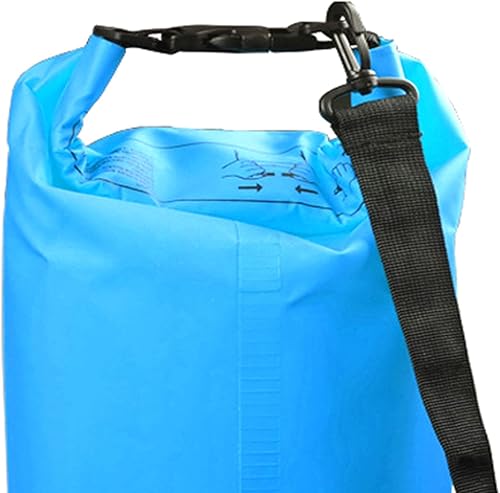 Miniatura 6 de Yiju Bolsa seca impermeable para mujeres y hombres, portátil enrollable de 10 L, mochila de almacenamiento en seco para esquí, viajes, canoa,