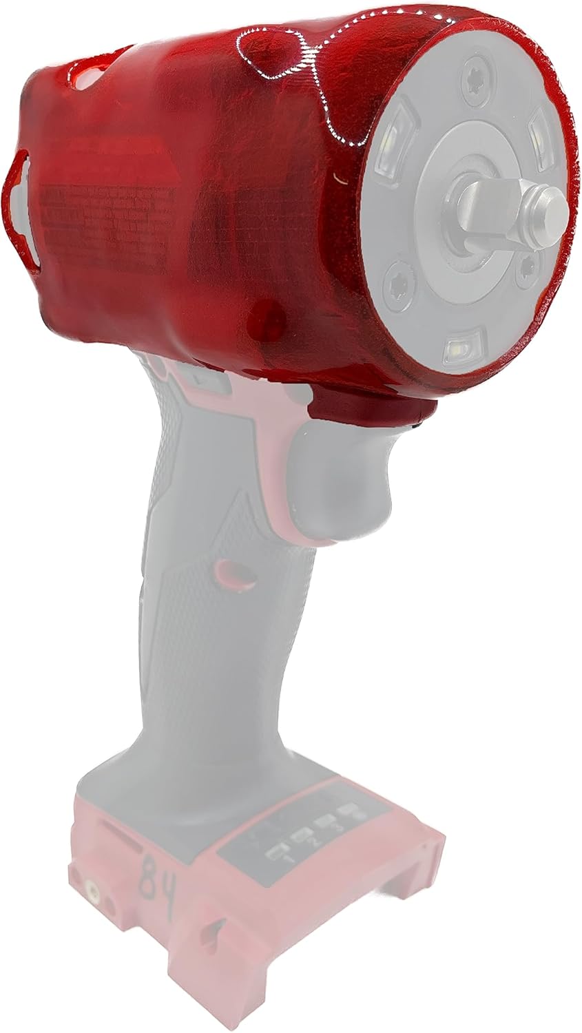 Protoco JB-84 Protective Cover for the Milwaukee M18-2854/2855 (⅜” or ½”) Compact Impact Wrench, Tool Cover, Red