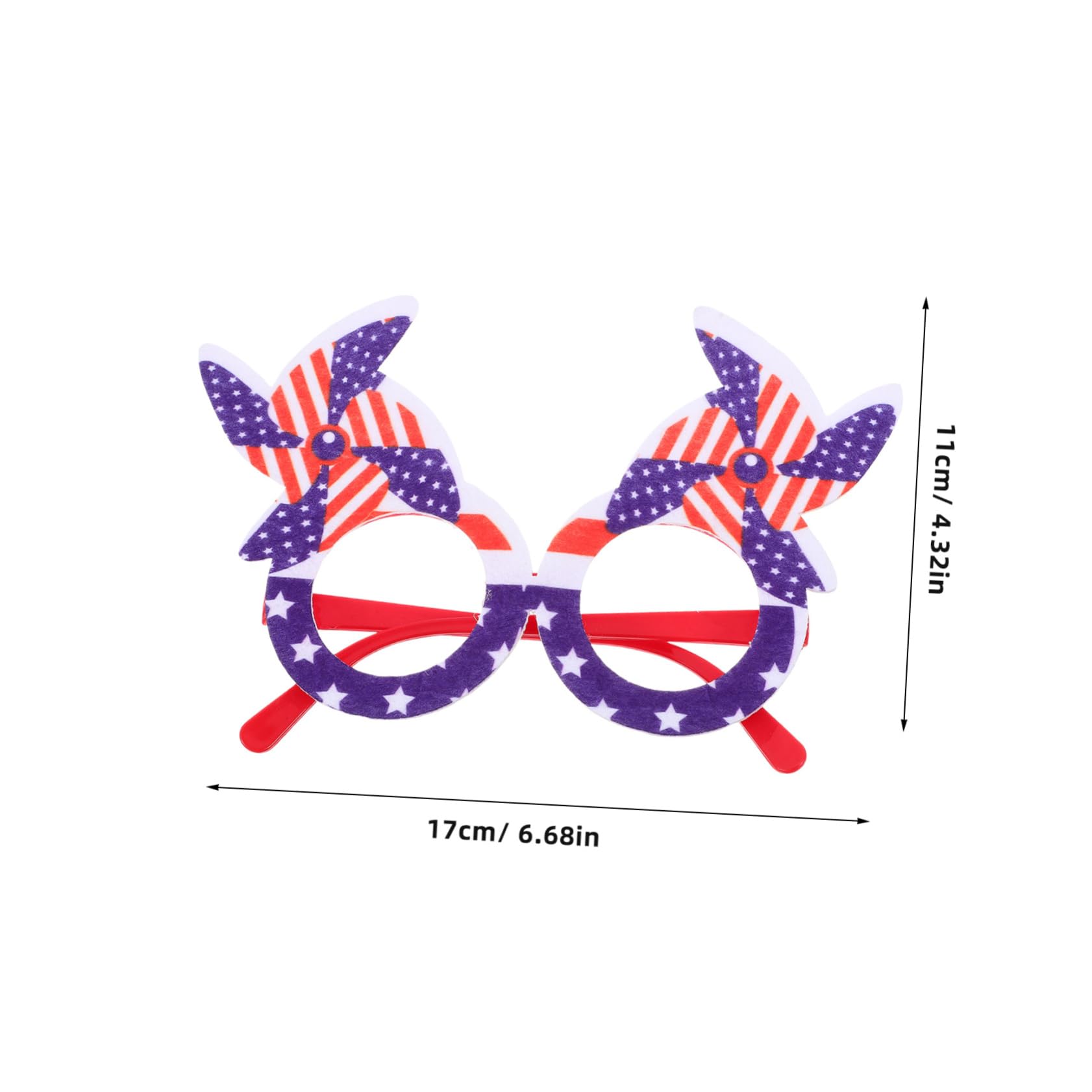 Beavorty Windmill Style Glasses Independence Day Party Favors Patriotic Independence Day Glasses for Adults Boys and Girls