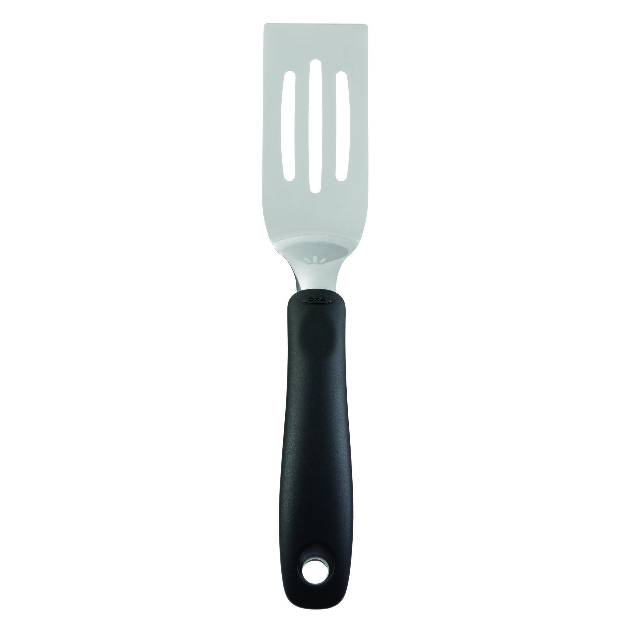 Oxo Black And Silver Good Grips Stainless Steel Cut And Serve Turner, Black/Silver