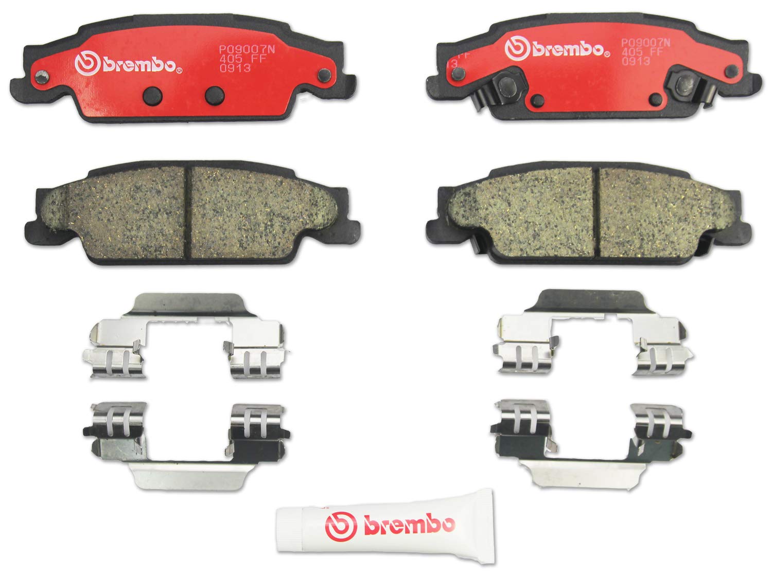 Amazon.com: Brembo P09007N Premium Ceramic Rear Disc Brake Pad Set 