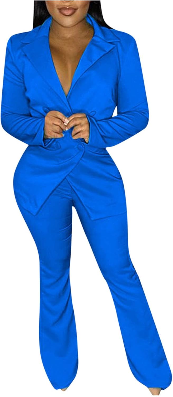 Damen Hosenanzug Business Anzug - Blazer & Hose Kombination Festlich