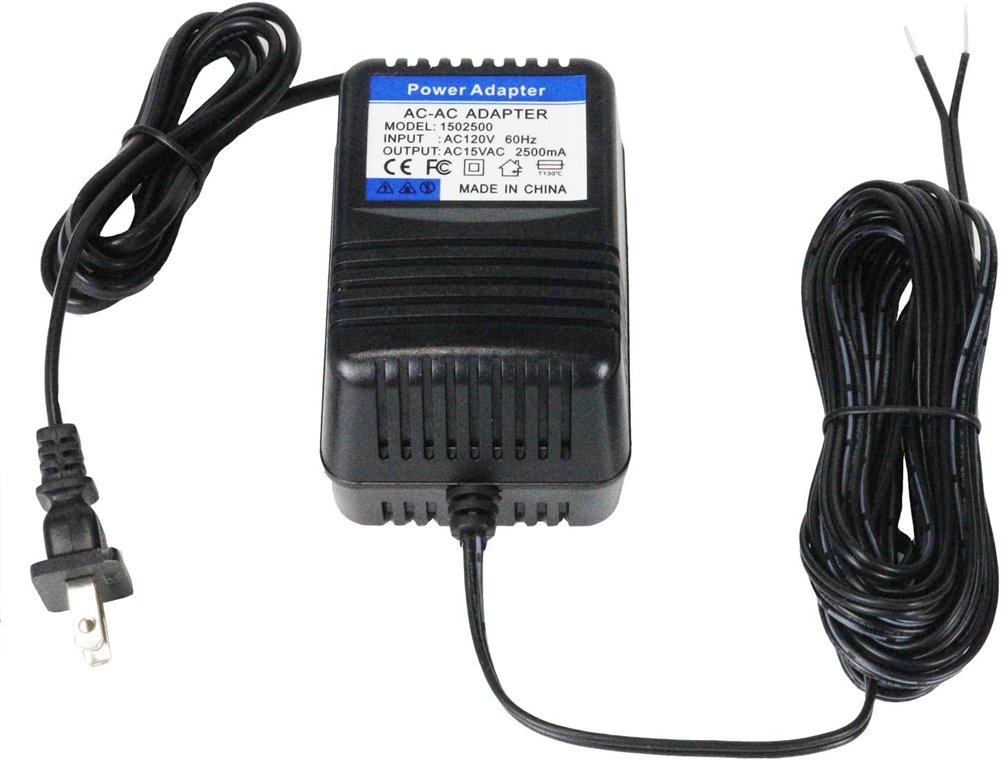 15VAC Adapter for Acorn Stair Lift，Compatible with Acorn 120, 130 Stair Lift B4 2014 PN: OWL1557 Lemac 2739-208 BattAngel BA57, SF57T-1502500AU Charger Transformer Power Supply