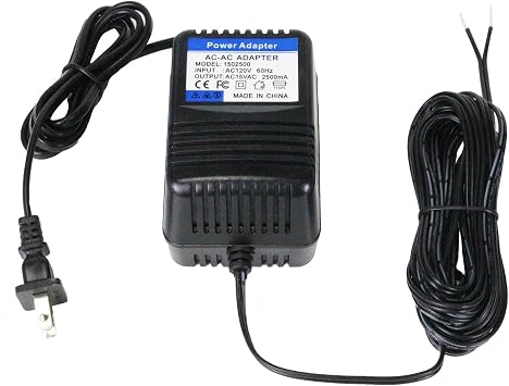 HUZUM 15VAC Adapter for Acorn Stair Lift,Compatible with Acorn 120, 130 Stair Lift B4 2014 PN OWL1557 Lemac 2739-208 BattAngel BA57, SF57T-1502500AU Charger Transformer Power Supply