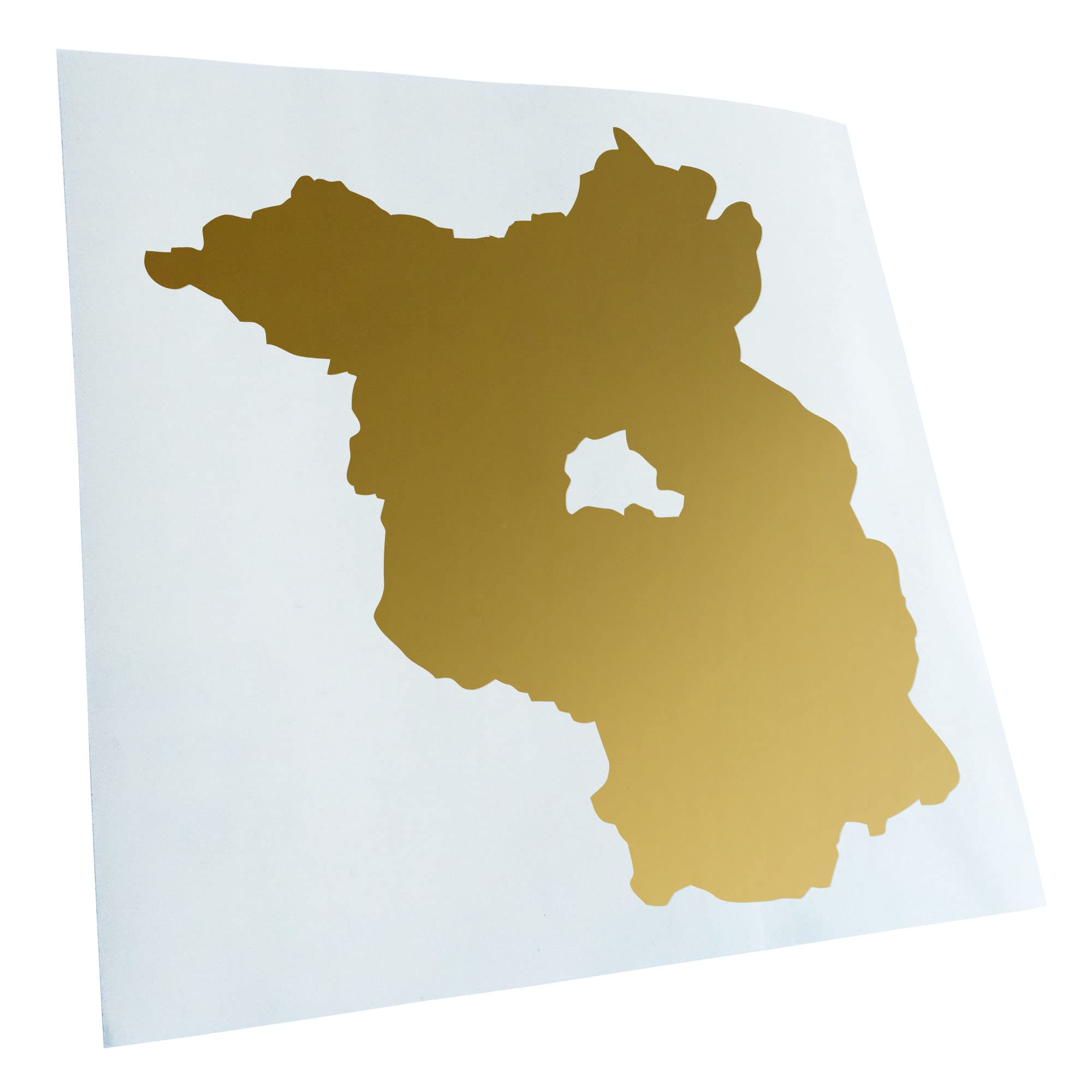 Kiwistar - Car Sticker - Gold - 30 x 27 cm Brandenburg Germany Silhouette - Rear Window Car Sticker Weatherproof for Car Truck Moped Truck - Sticker Exterior Self-Adhesive Tuning Accessories for
