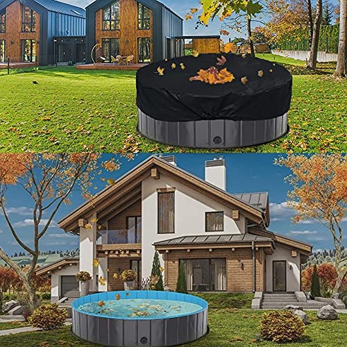Ronde Hot Tub Cover Protector Outdoor Storage Waterdichte Spa Covers RIP Resistent Materiaal Hot Tub Protector Shield Heavy Dut Dust Wordt Living Covers for de winter (Color : A, Size : 120X30CM) - Image 3