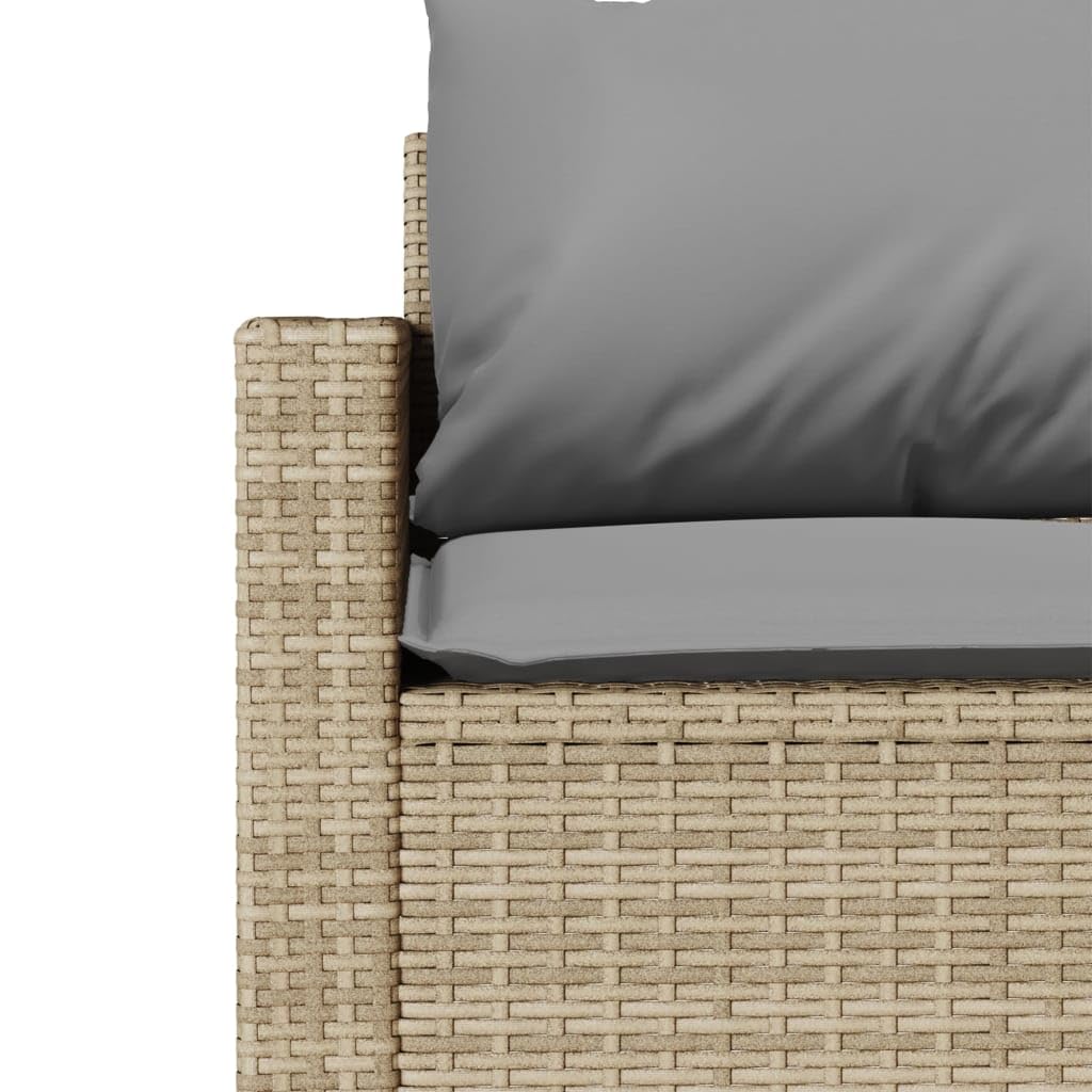vidaXL Juego de sofás jardín con Cojines 6 pzas ratán sintético Beige