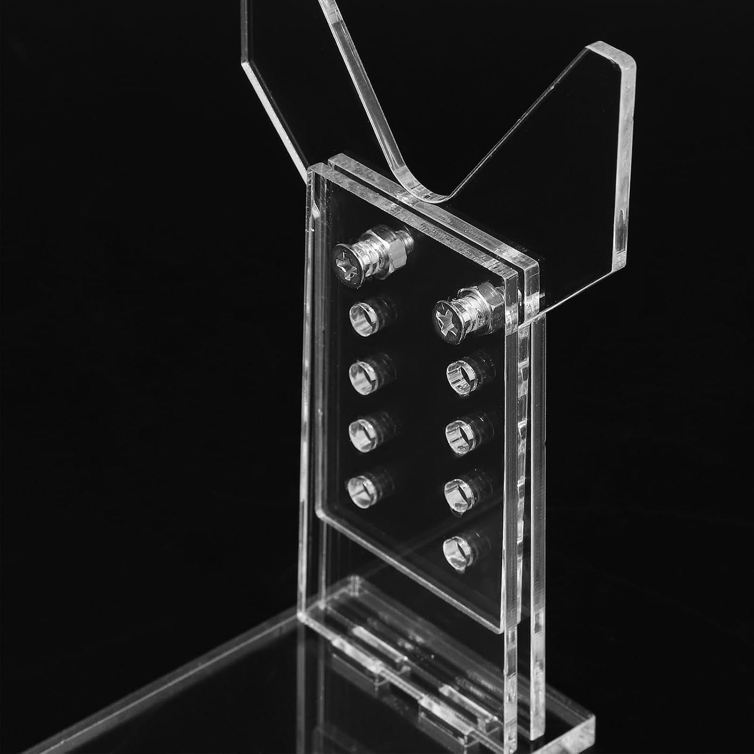 Adjustable Acrylic Action Figure Stand for Desktop Display and Storage image 5