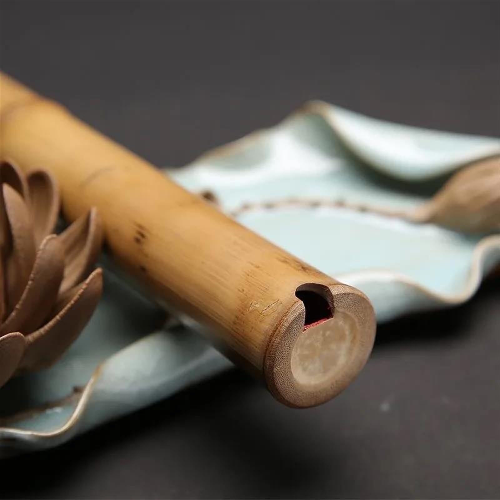 Flûte chinoise traditionnelle en bambou faite à la main à 8 trous Xiao G/F Tone Instrument de musique pour débutant Touche Fa
