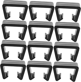 HAKIDZEL 12 peças slot para cartão de sofá clipes de móveis ao ar livre cadeira de vime cadeira de sofá de vime clipe de prendedores de sofá clipes para fabricação de sofá clipe preto combinação cadeira cadeira Pp