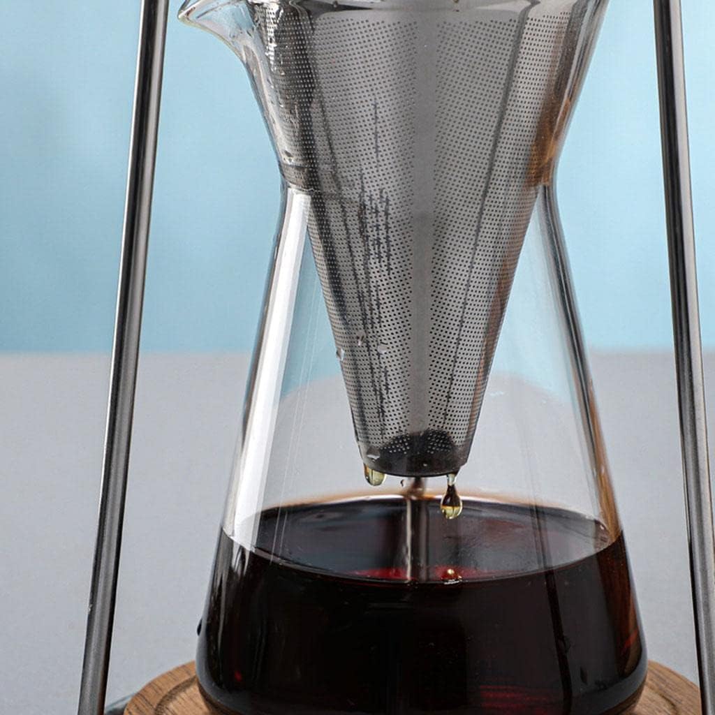 Yajuyi Premium Glass Coffee Maker with Drip Filter System