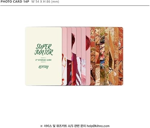 Miniatura 6 de SM Entertainment Super Junior - Replay KIHNO Album (Vol.8 Repackage) KIHNO KIT+14Photocards