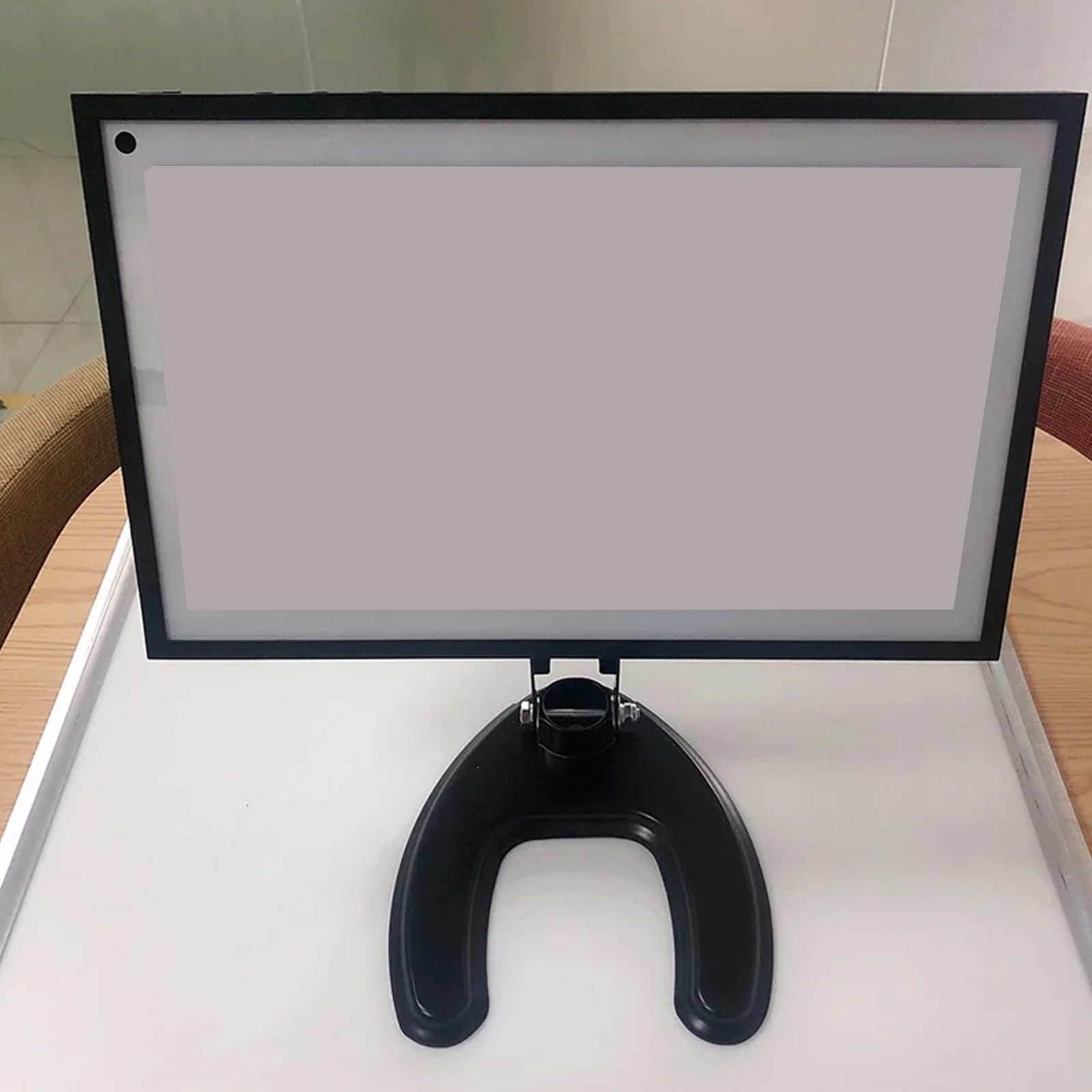 Supporto in plastica Rigida per Staffa da Tavolo per Monitor da 10-27 Pollici Base Regolabile con Rotazione a 360° Forte capacità carico Supporto da scrivania Staffa per Monitor in Metallo