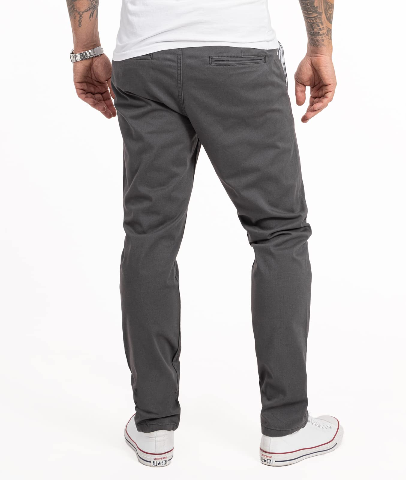 Indumentum Chino Hose Herren Regular Fit Stoffhose Businesshose IR-506 | Klassische Chinohose mit geradem Bein, Businesspants für Office und Beruf, geeignet für Alltag und Freizeit