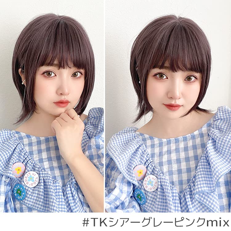 Amazon.co.jp: [ブライトララ] ウィッグ ショート ボブ フルウィッグ 