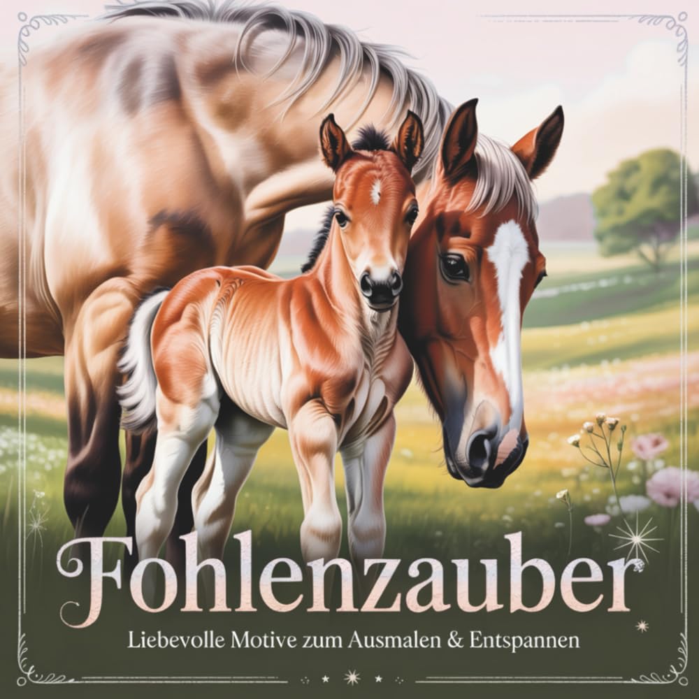 Fohlenzauber: Liebevolle Motive zum Ausmalen & Entspannen
