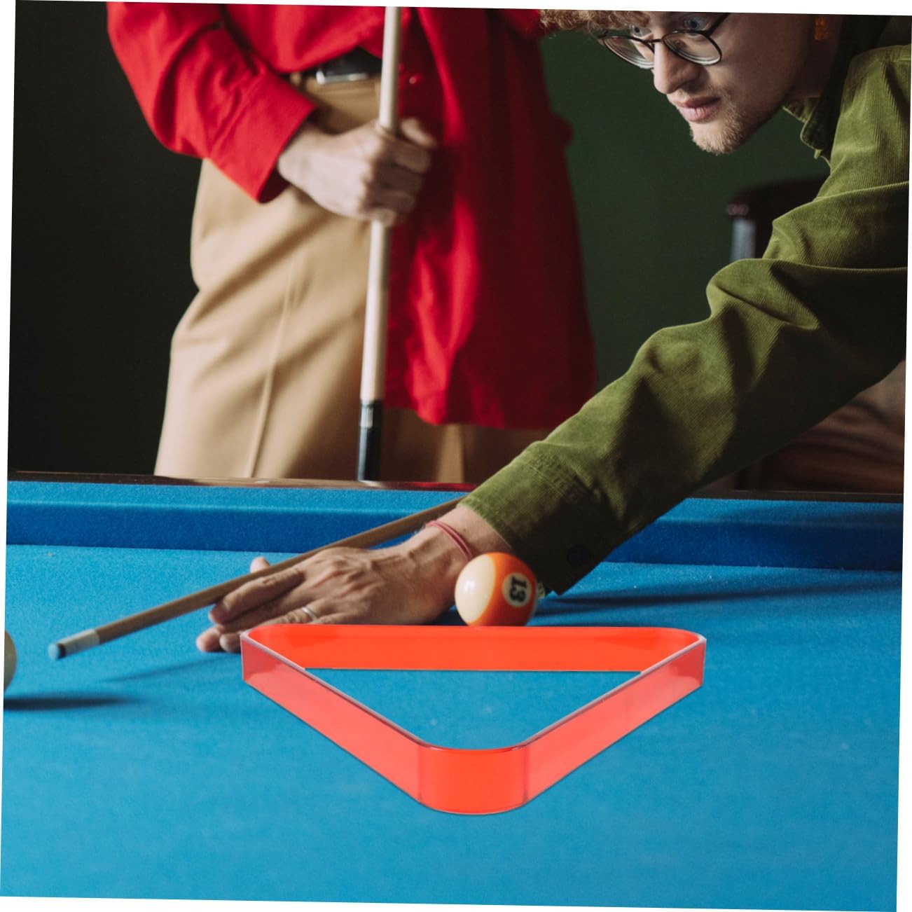 Billiard Triangle Rack Pool Ball Frame Stable Organizer for Standard Balls Mini Table Use Home Club Party Game Accessory