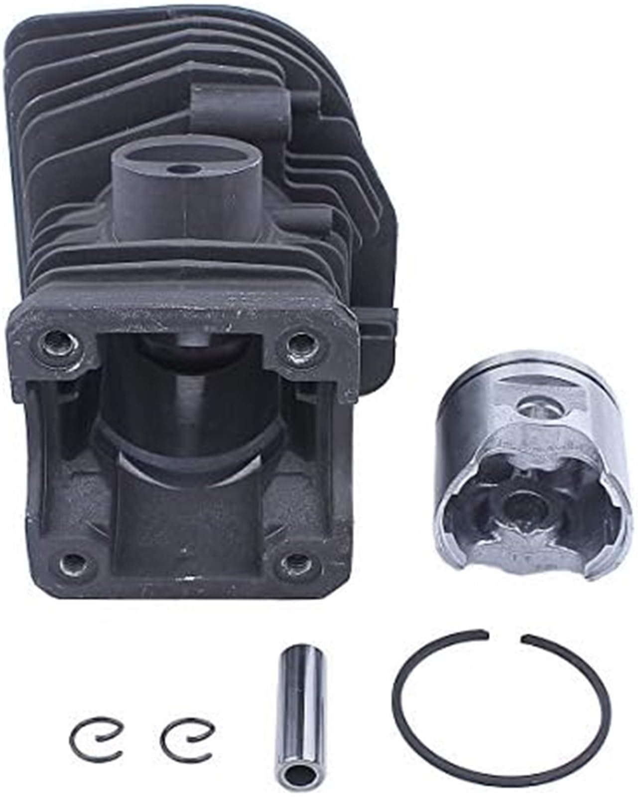 Zestaw tłoka cylindra platerowanego Nikasilem (42 MM) z uszczelką, do piły łańcuchowej Husqvarna, 340 345 E 350EPA, JONSERED, CS 2141 2145 2150 Wymiana pierścienia tłokowego kosiarki