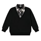 Toddler Boys Sweatshirt Crewneck Thin Long Sleeve Shirts 2-6 Years