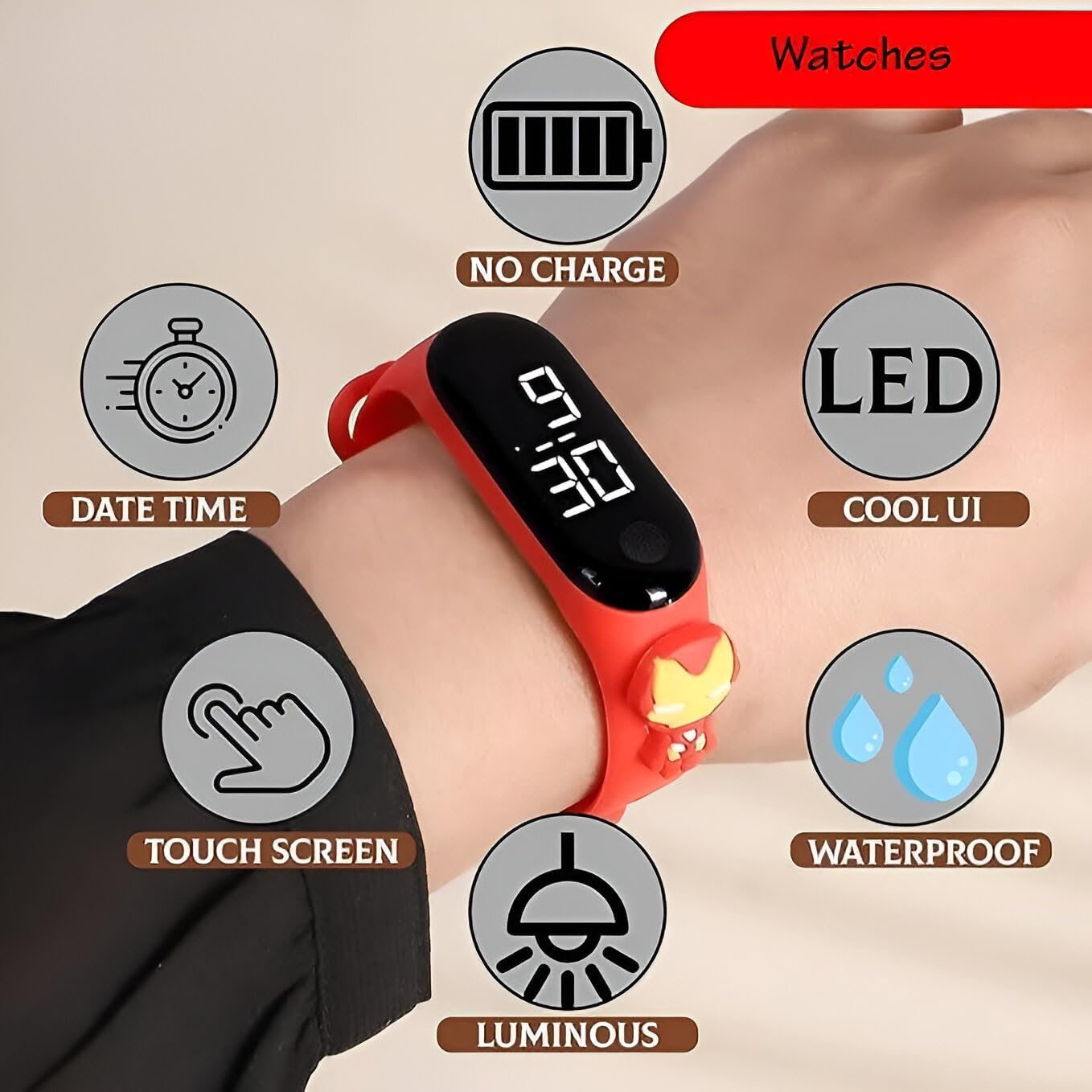 Pulsera Reloj Cuenta Pasos Para NiÃ±os Decathlon Smartwatch Reloj