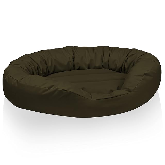 BedDog® colchón para Perro Sunny, Cama, sofá, Cesta, cojín Ovalado para Perros, Funda extraíble, tamaño L