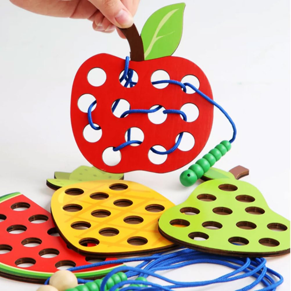 Giocattolo Montessori Intreccio con Frutta Mangiare