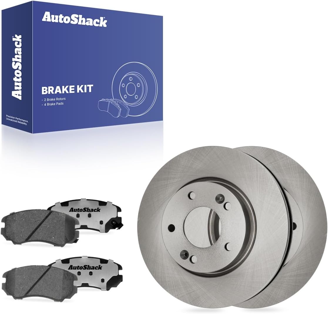 AutoShack Front Brake Rotors & Ceramic Pads for Kia, Soul 2010-2011, FWD L4 1.6L 2.0L - 11.02" (280 mm), 5-Lug