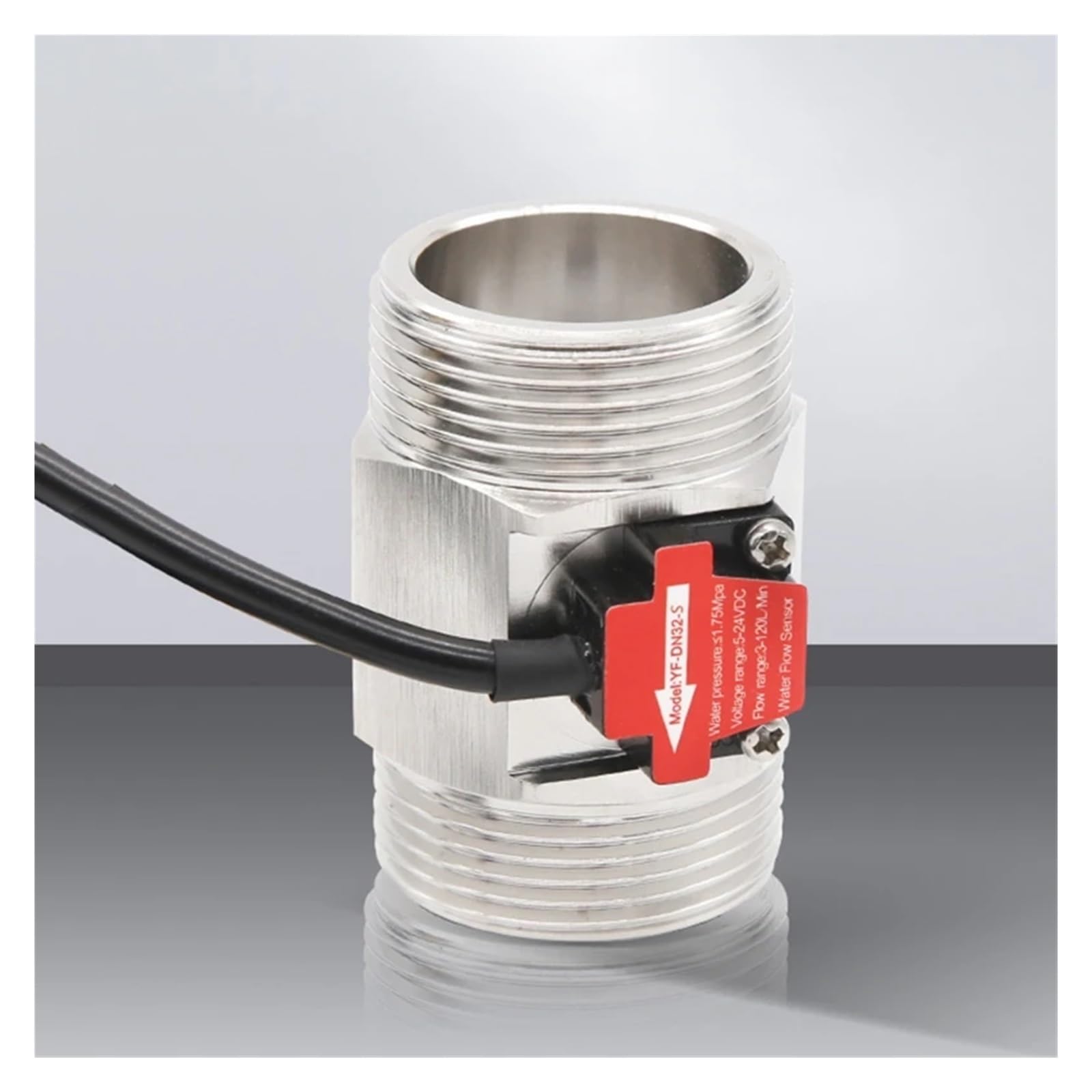 Medidor de flujo de agua, Sensor De Flujo Agua 1,25 Pulgadas, Medidor, Hall, Control, Acero Inoxidable, 5-24VDC, Utilizado For Calentador, Granja
