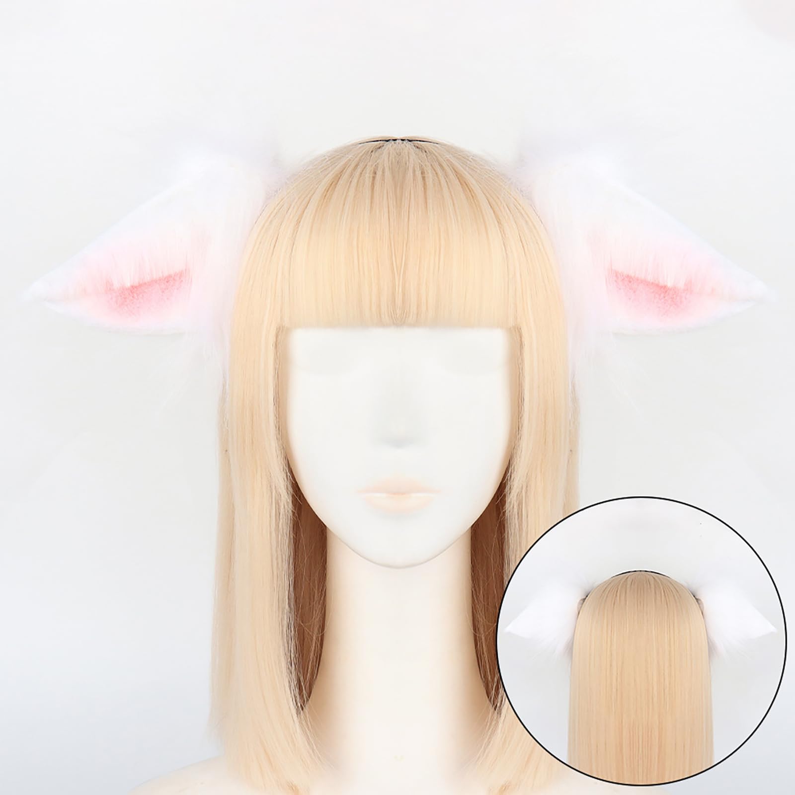 Disfraz de animal de Halloween, diadema de orejas de animales, guante de peluche, accesorio para disfraz de oveja, accesorio para niñas, Halloween, cosplay, diadema con orejas de oveja