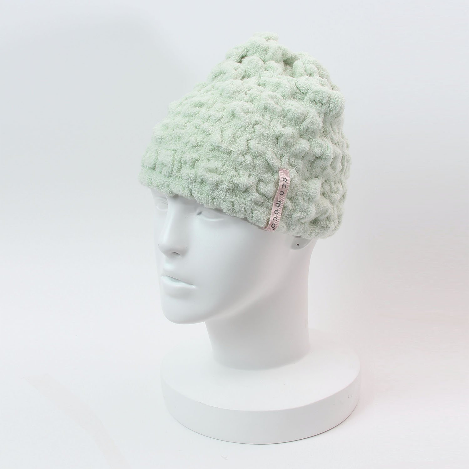 Amazon｜ecomoco モコモコキャップ 22.Mint MOCA-22｜ヘアドライタオル