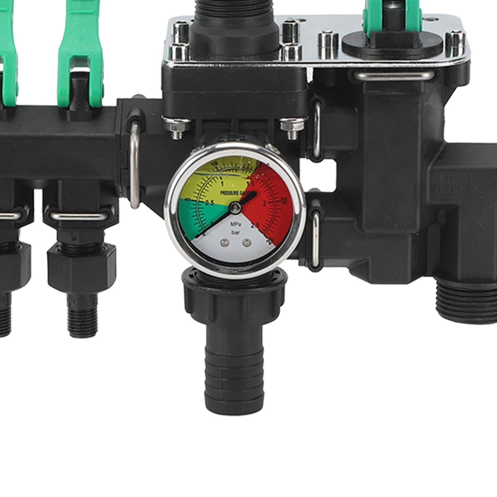 Colector de Agua de 3 vías ZenithAur, válvula de Control para pulverizador agrícola con Divisor de Manguera fácil de Instalar para jardín