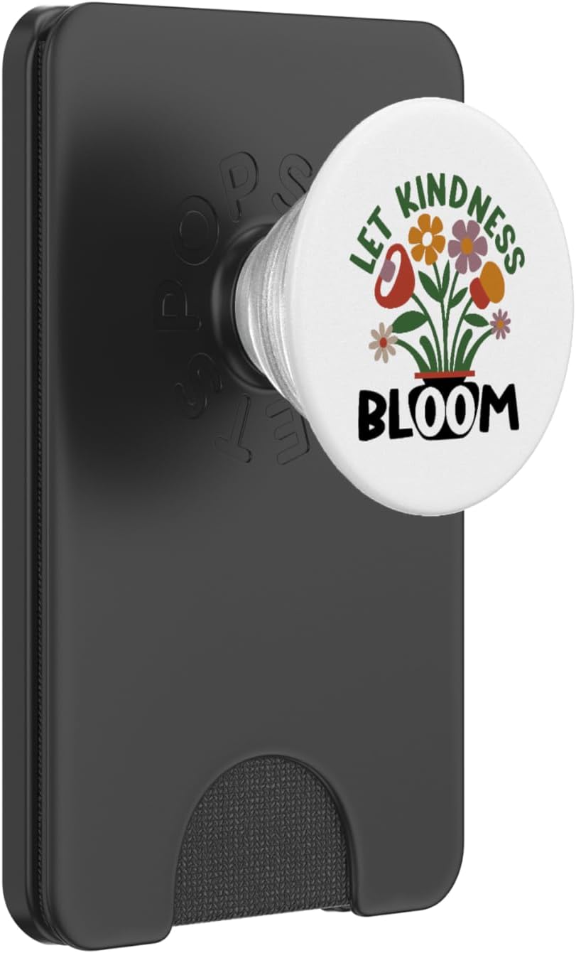 Let Kindness Bloom, Ecology Gifts, Earth Day Be Kind PopSockets PopWallet for MagSafe