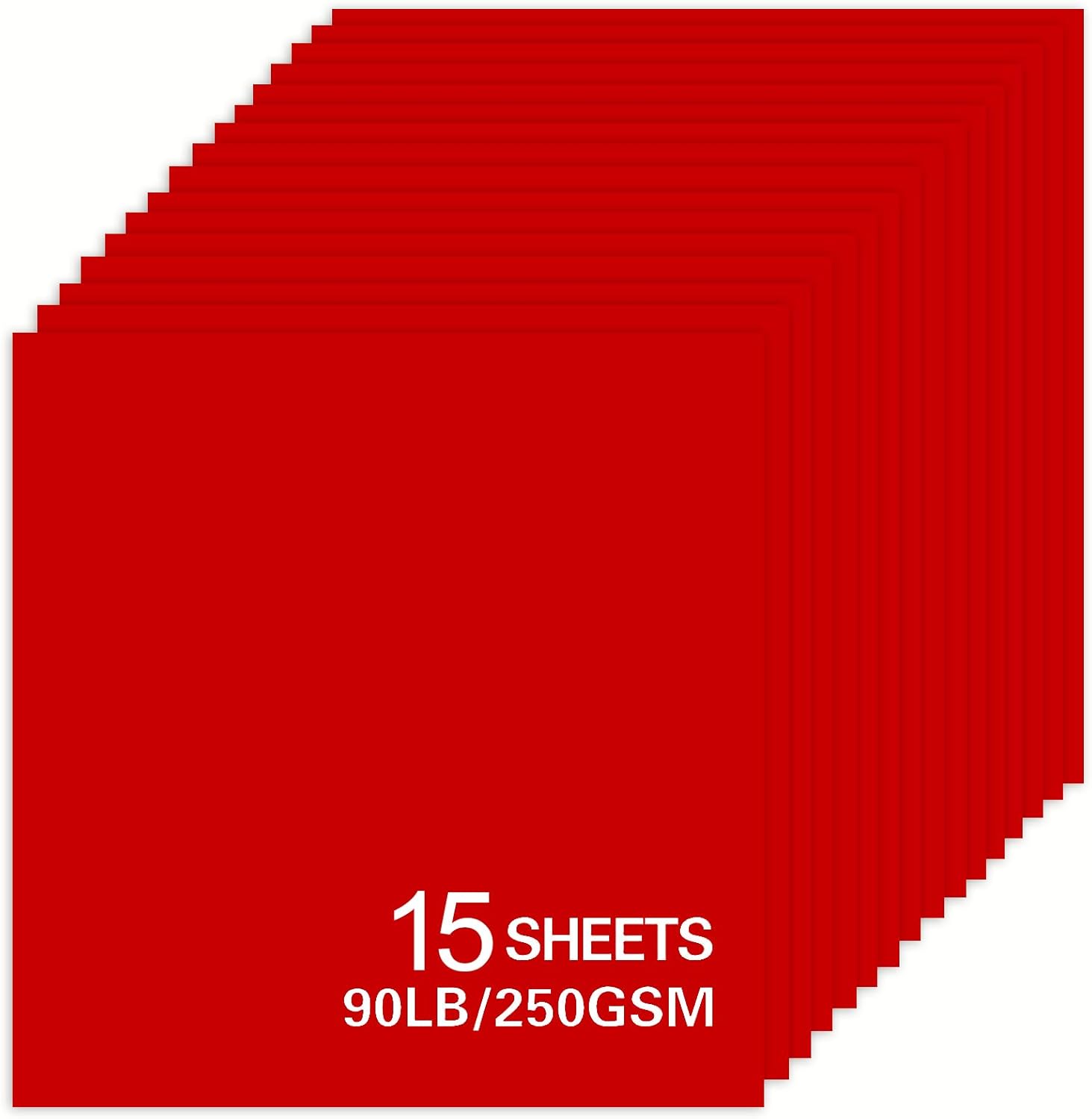 12x12 Cardstock 15sheets Colored Cardstock Assorted 24 Colors, 90 lb/250 gsm Card Stock Colorful Paper for Cricut Machine, Card Making, Scrapbook & DIY Crafts (Colored) thumbnail