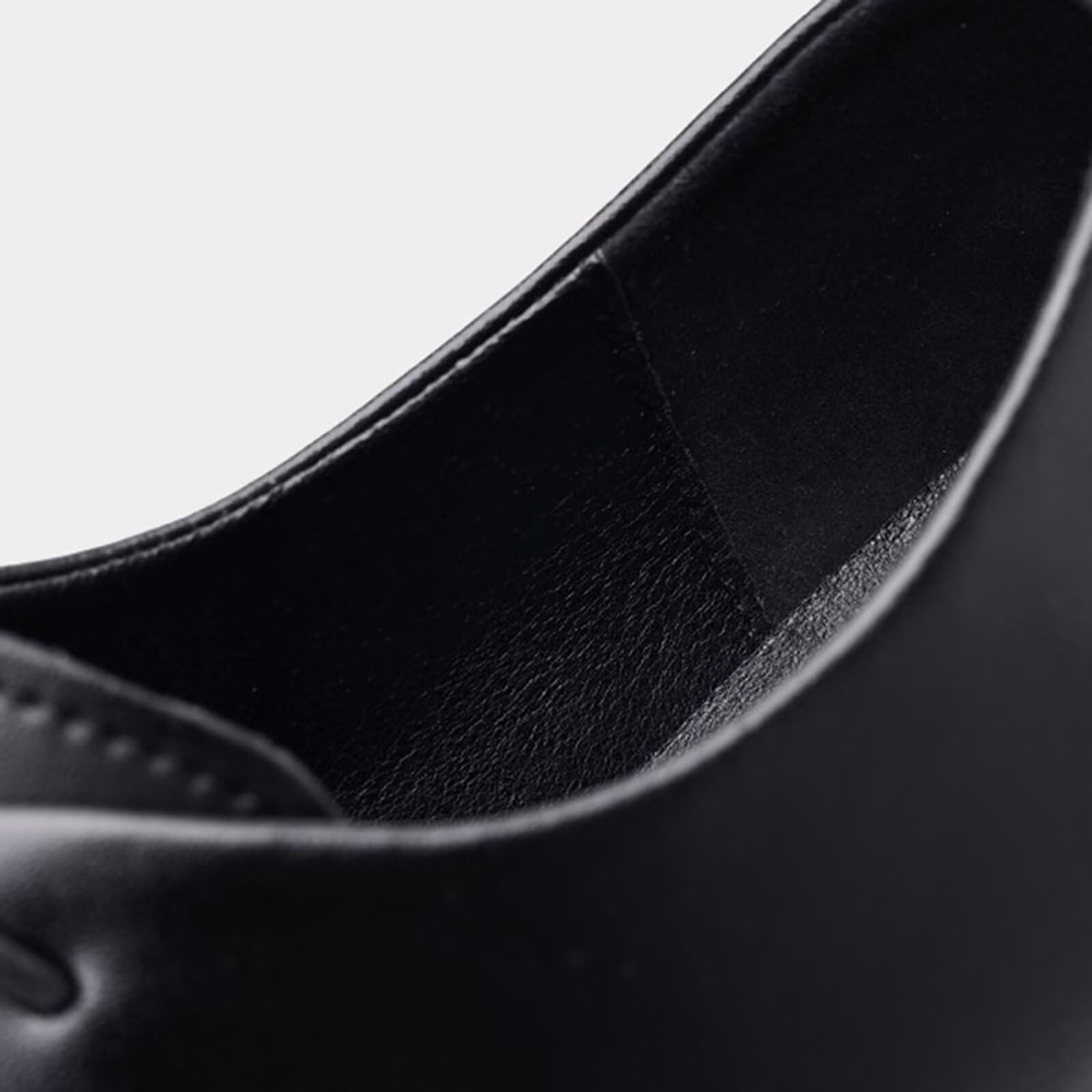 Scarpe Eleganti da Uomo con Rialzo Invisibile da 2,36" - Scarpe da Guida Oxford con Rialzo Antiscivolo in Pelle con Lacci per Matrimonio e Ufficio
