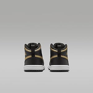 Amazon.com | Nike Jordan 1 Mid Baby/Toddler Shoes 'Black