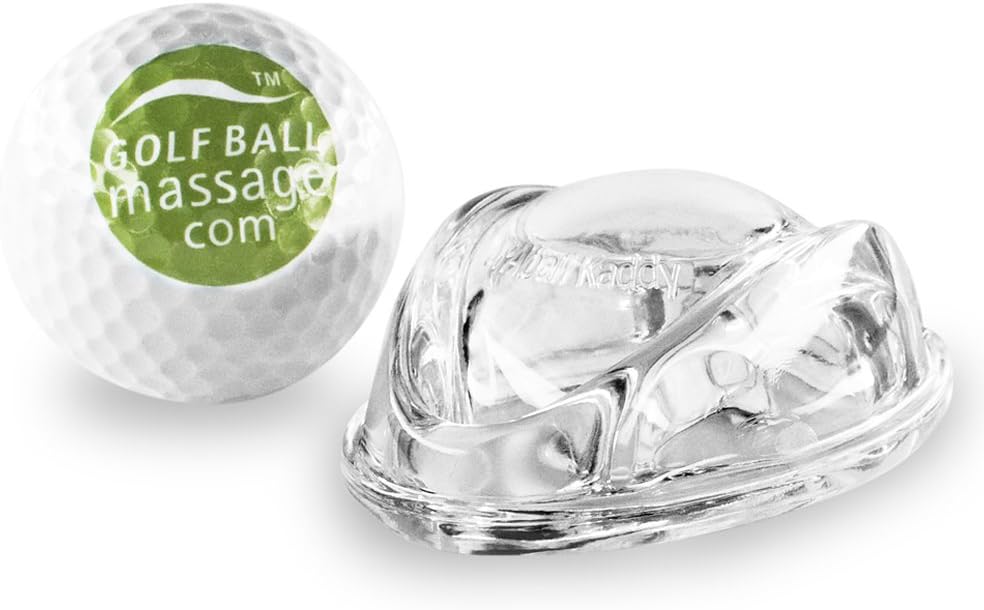 Golf Ball Deep Tissue Massager-The Best Massage Techniques to Relieve Stress-Tension-Sore Muscle Spasms-Back-Neck-Calf and Shoulder Pain Trigger Point Relief