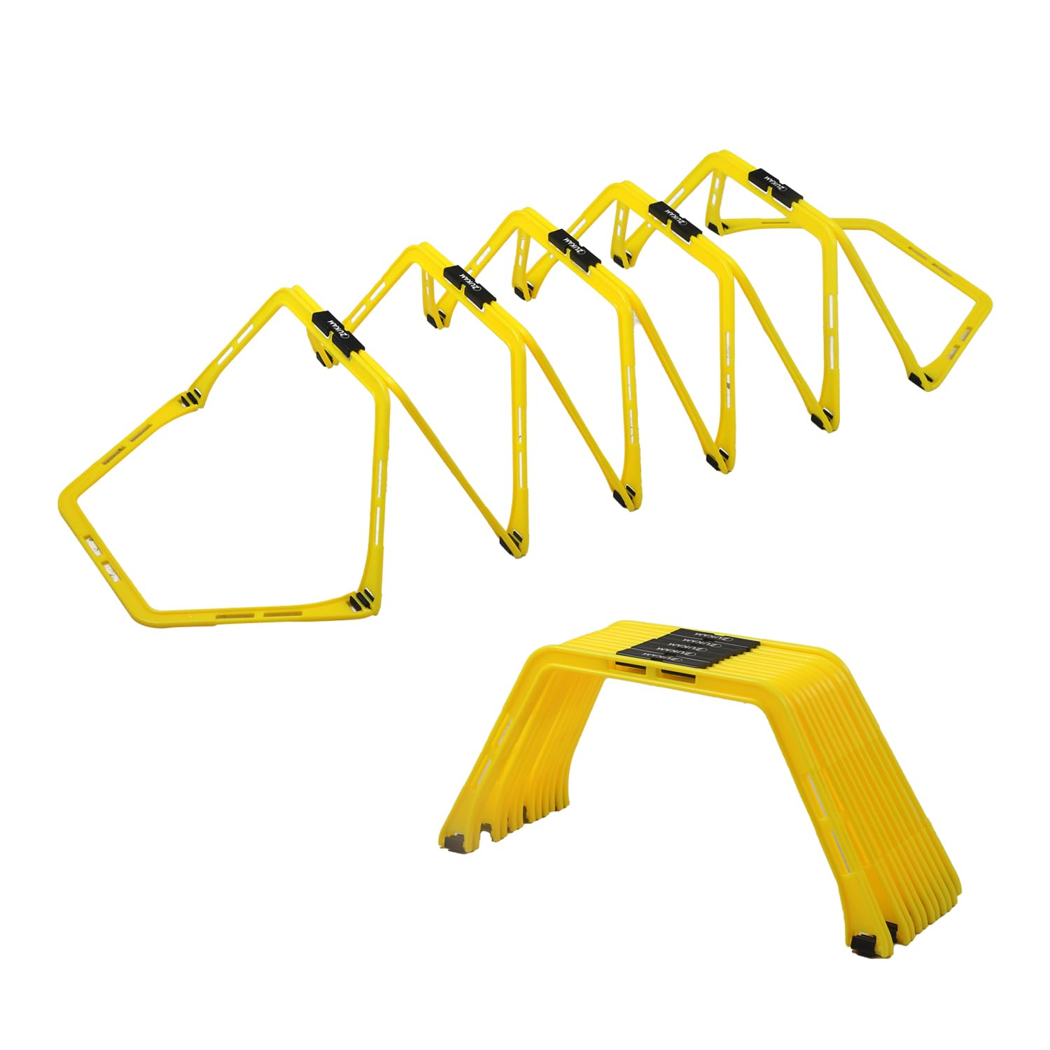 ZUKAM Hex Agility Rings for Speed Training & Agility Footwork Training Speed Hurdles Ladder