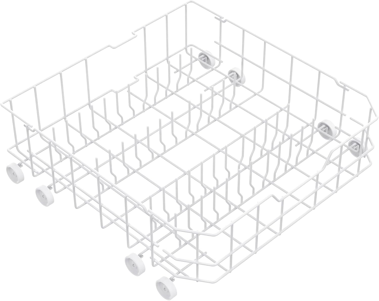 UPGRADED WD28X10384 Dishwasher Lower Dishrack for GE Dishwasher Rack Replacement Parts,WD28X10384 WD28X10166 WD28X10165 WD28X10309 GE Dishwasher Parts with Wheels Bottom Rack Assembly