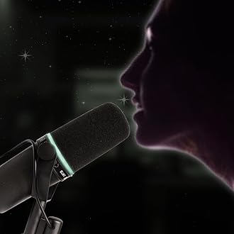 RhymKawa SM7b Foam Cover for Shuer SM7B, MV7 POP Filter RK345 Replacement, Windscreen with Colored Retaining O-Ring Identified Seat (Glowing)