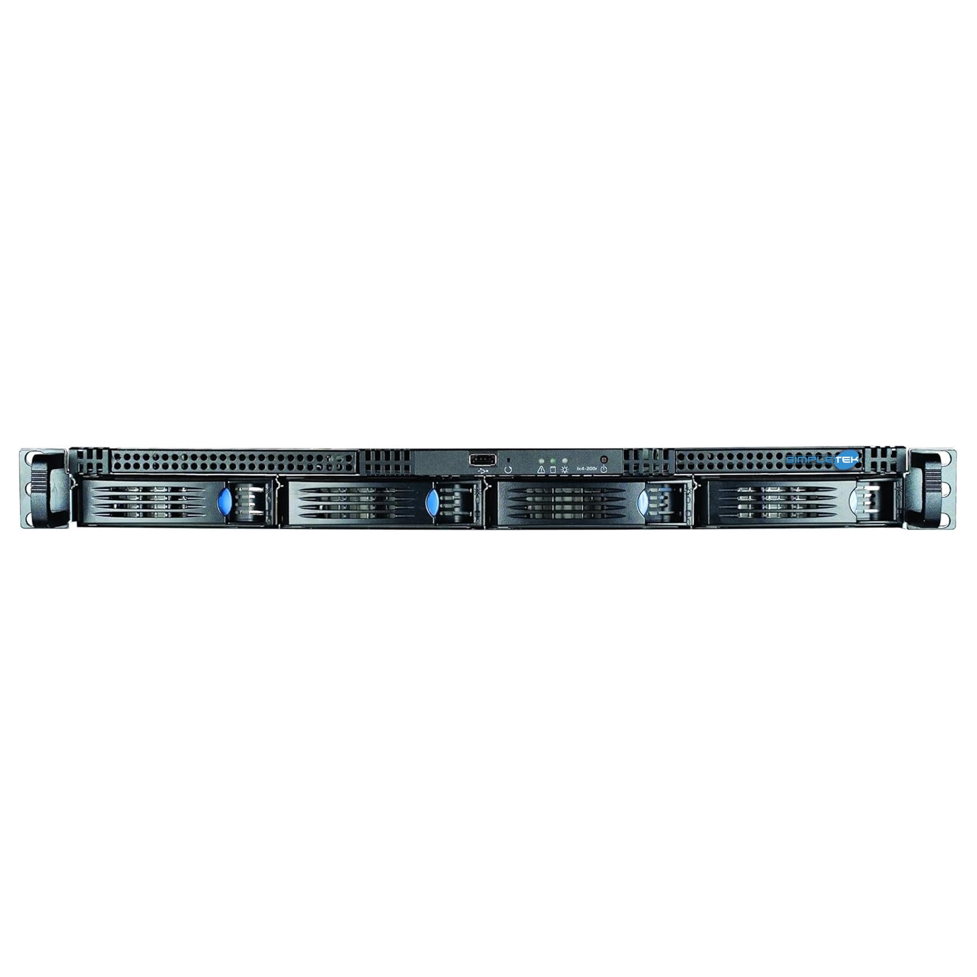 SIMPLETEK - Server Storage NAS Rackmount 1U - Inclusi 4x HDD 750GB (3000GB Totali) - Architettura Server Professionale - Supporto RAID (Ricondizionato)