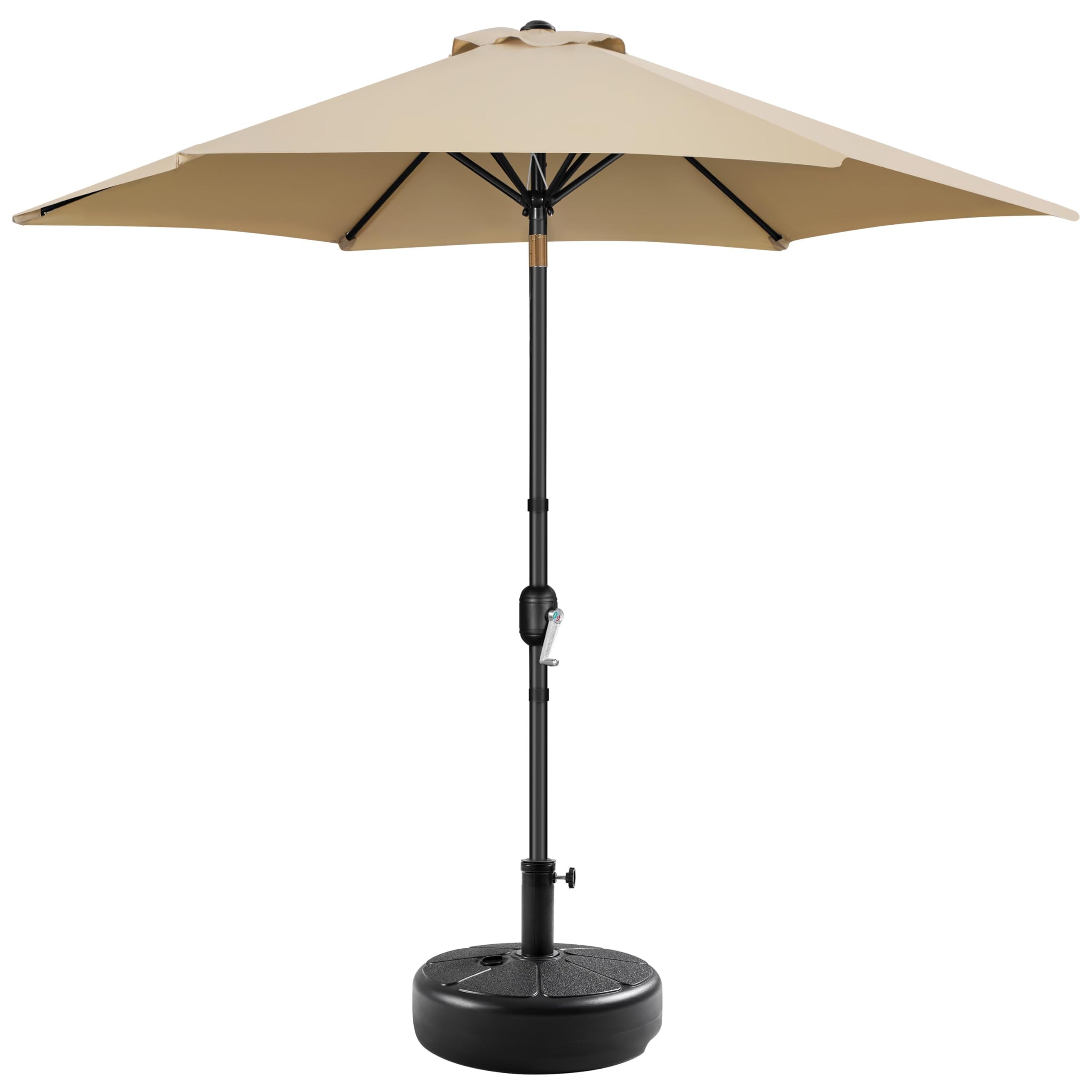 Yaheetech Parasol de Jardin 230cm/270cm/300cm avec Pied 22 KG, Inclinable Extérieur en Métal - Protection Solaire pour Jardin, Terrasse, Patio, Piscine, Balcon