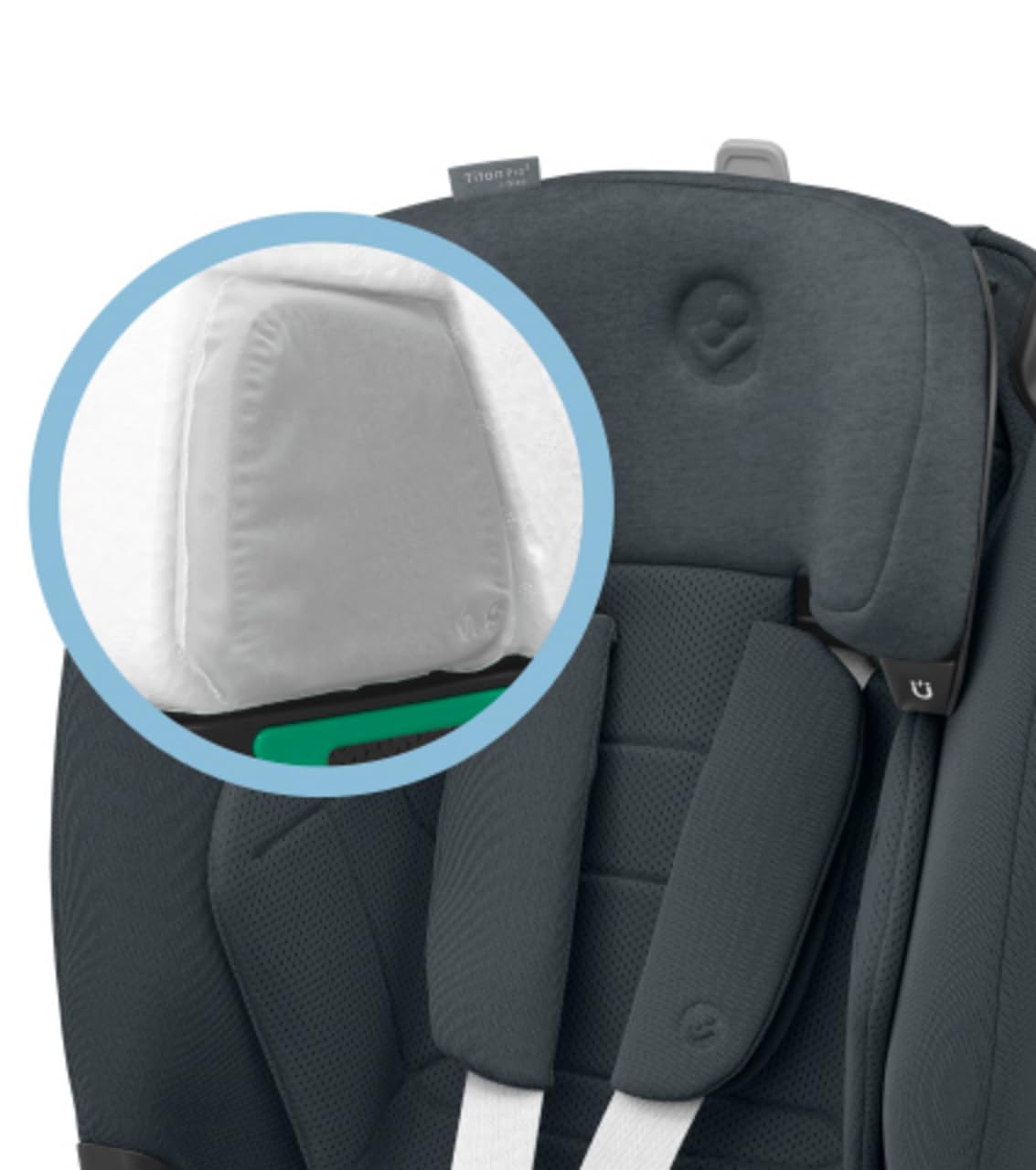 Maxi-Cosi Titan Pro² i-Size, Seggiolino auto per bambini, 15 Mesi- 12 Anni (76-150 cm), ClimaFlow, Cinture easy-in, Cuscini di sicurezza AirProtect, G-CELL, Reclinabile 4 posizioni, Authentic Graphite