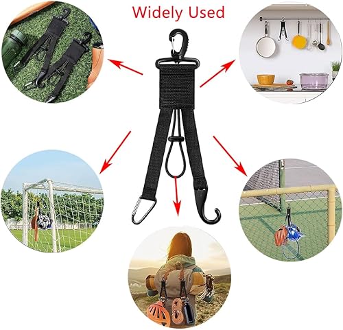 Miniatura 4 de Percha para equipo de béisbol y sóftbol 3 en 1, organizador de bate de béisbol con clip para guante y gancho para casco para béisbol, softbol, bolsa