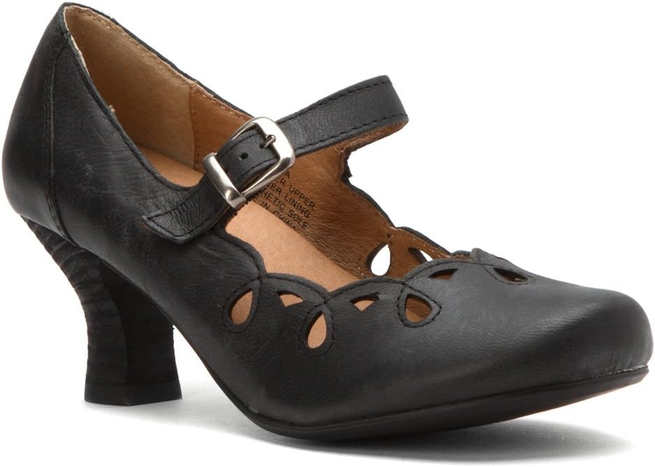 Crowne Comforteur Women's Chelsea Black Distressed Goat 8.5 M