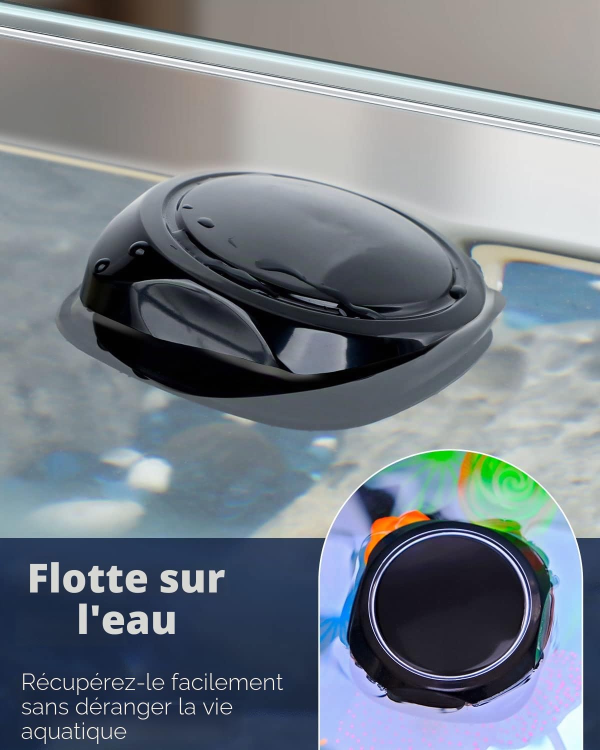 Pawfly Aquarium Brosse Magnétique pour Aquariums en Verre Tampons De Nettoyage Flottants De 5 Cm pour Aquariums De 2 Cm d'Épaisseur Jusqu'à 120 l (Pas pour Les Aquariums en Acrylique Ou en Plastique)