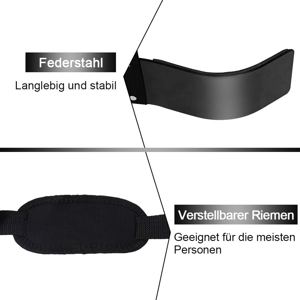 Cocoarm Bizeps Fitness Weightlifting Arm Bizepstrainer Trizeps Bomber für Bodybuilding Kraftsport Gewichtheben Verstellbar Bizepsblaster Schwarz