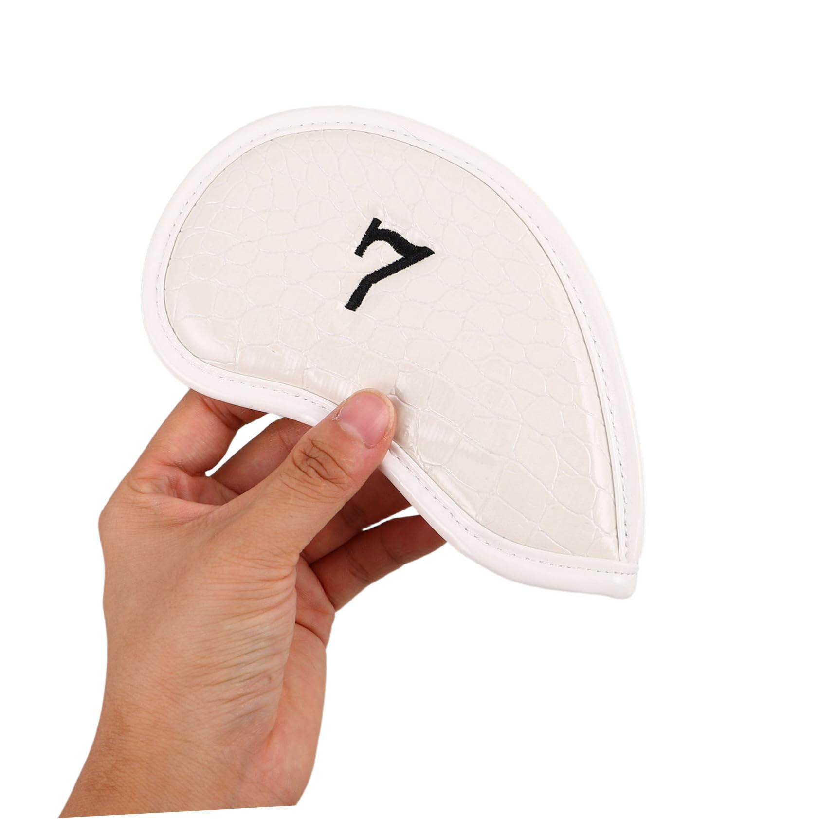12 Piezas Fundas de Golf para Palos Mallet y Driver de Cubiertas de PVC Resistente al Agua con Textura de Cocodrilo para Protección Completa de Palos de Golf Unisex para Almacenaje