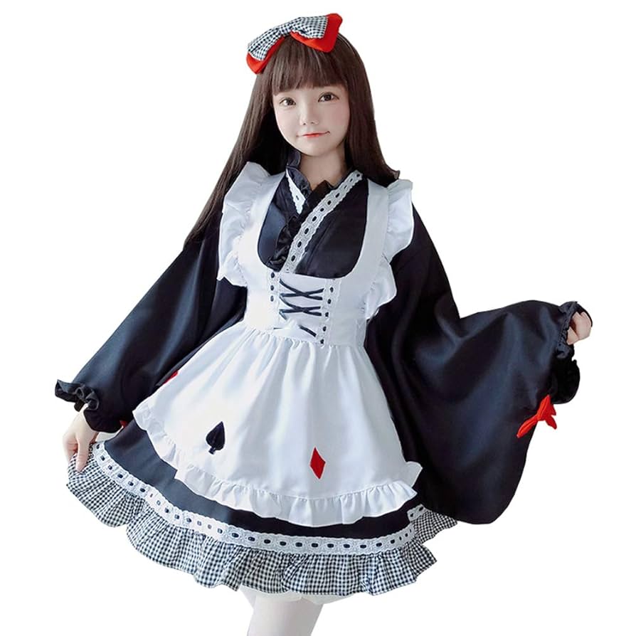 メイド服　和風 Amazon.co.jp: 【サイズ選択可】十月COS8mm 大正浪漫 和風