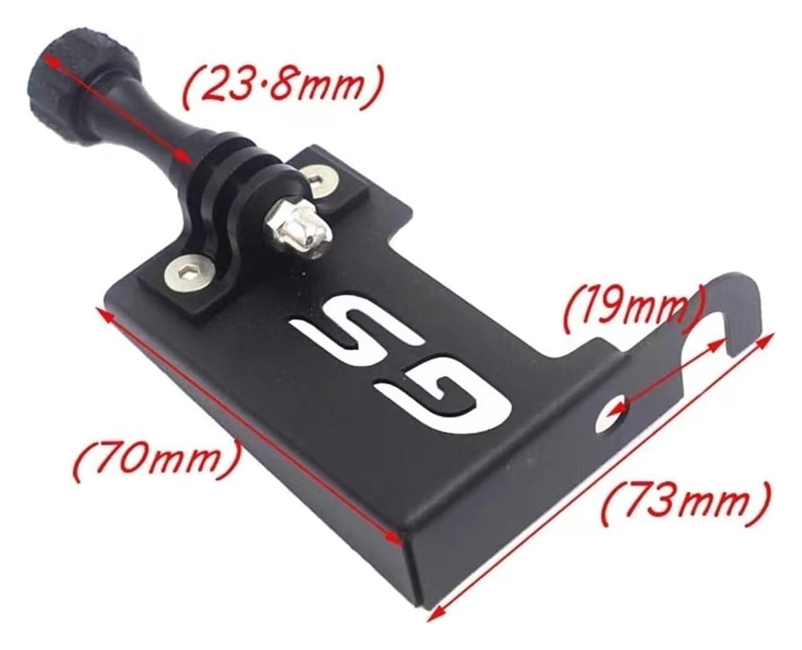 Supporto for telecamera di guida for moto compatibile con GSA R 1200 1250 GS R1200GS LC R1250GS Adventure ADV(Black)